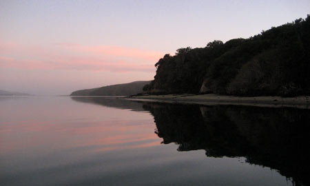 Sunset on Tomales Bay